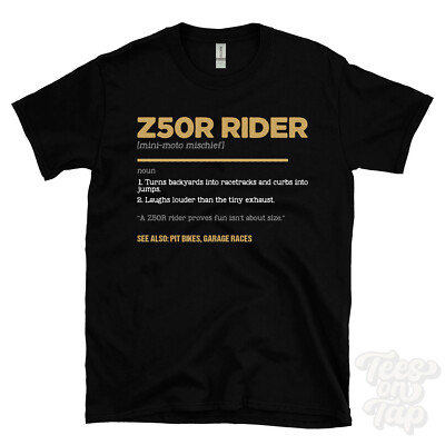 Z50R Fahrer T-Shirt - Lustiger Wörterbuch Stil - Mini-Moto Unfug Pitbikes