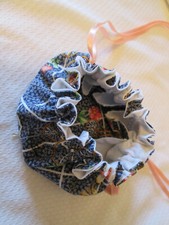 Jewelry Organizer With 8 Pockets Travel Case Drawstring Bag New Hand Made