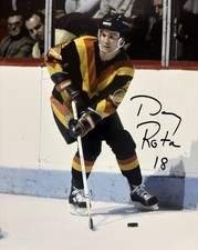 Darcy Rota Signed 8x10 Photo!  Vancouver Canucks LEGEND !! W/COA