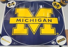 Michigan Wolverines Go Blue Set Of Five Repostable Stickers Decals Unused