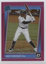 2021 Panini Donruss Rated Rookies Holo Pink Jazz Chisholm #58 1j4c