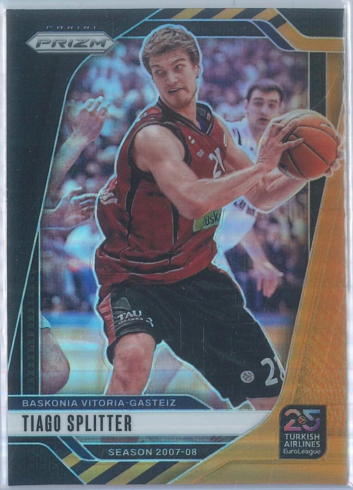 2024-25 Panini Prizm Euroleague Basketball Tiago Splitter Black Gold 5/5 #142 - Image 2 of 3