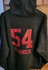 NFL San Francisco 49ers Black Hoodie Warner #54 Men's Size 2XL Fanatics NWOT  — photo 1