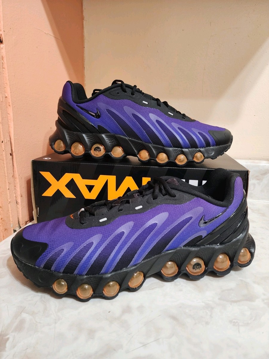 Men's Size 10 Nike Air Max DN8 Total Black Fierce Purple Sneakers