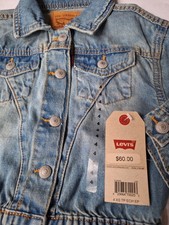 NEW Levis KID'S Denim Jacket-Size 4-Discontinued Style- 60 Retail See Tag 