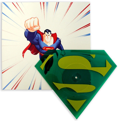 Superman The Animated Series TV Soundtrack Die-Cut Mondo Kryptonite Green Vinyl