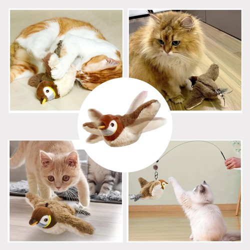 Interactive Chirping Bird Cat Toys with Flapping Wings,New Flying Birds Cats ... - Bild 4 von 7