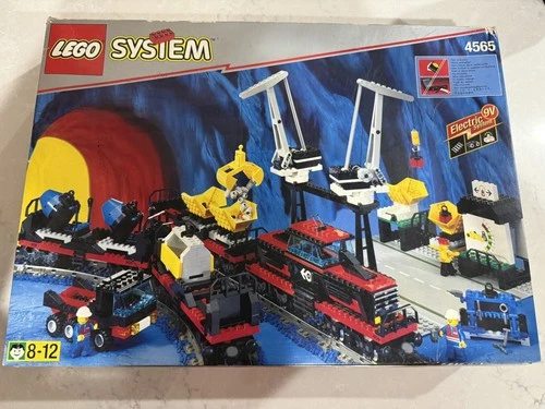LEGO 4565 Freight and Crane Railway Vintage 1996 Train Set