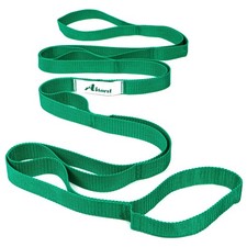 Stretching Strap Yoga Band 10 Loop Non Elastic For Physical Therapy Flexibility