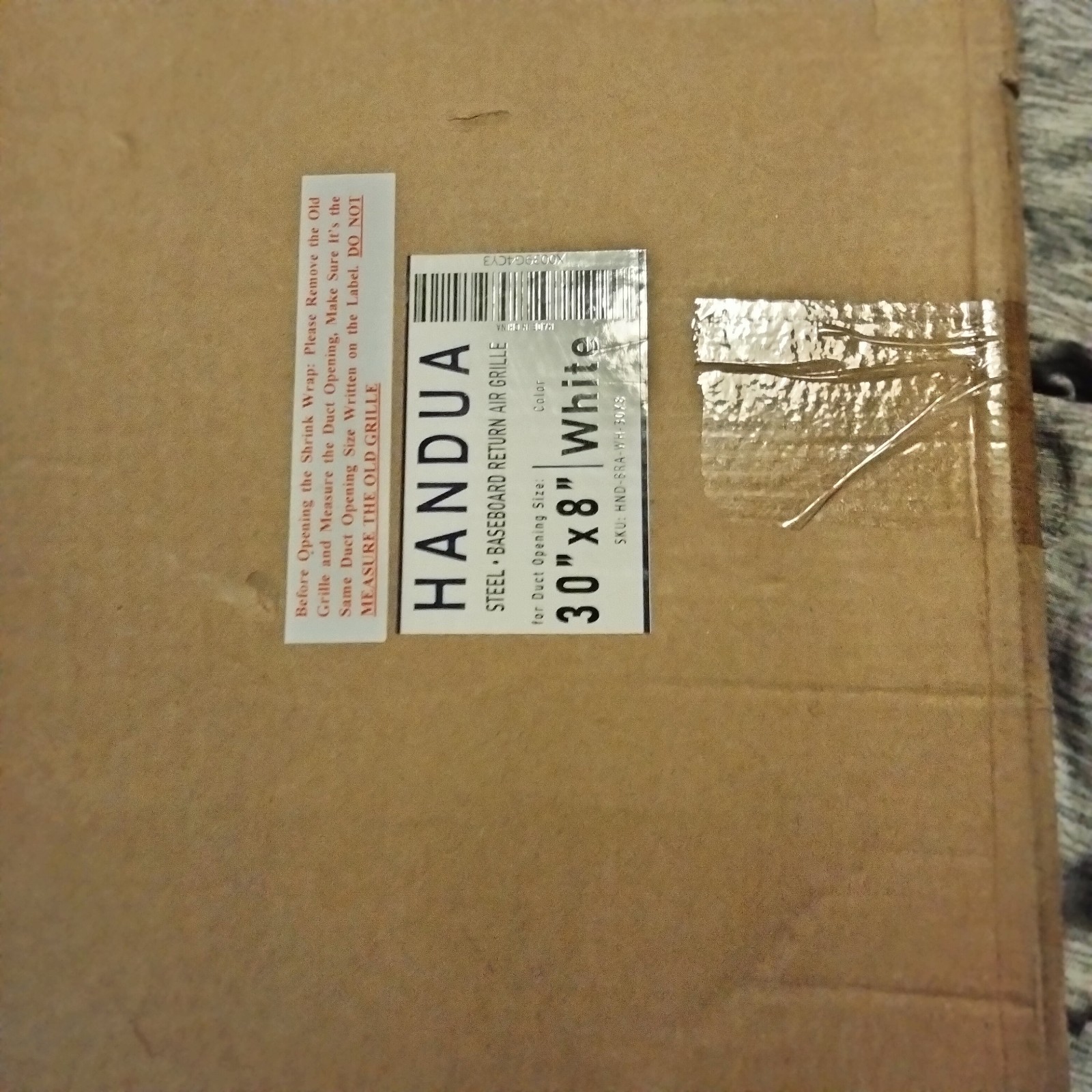 Fits 30x8 Duct Opening | Steel Return Air Grille by Handua | Vent Cover Grill f