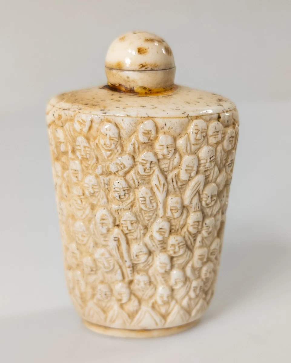 白色骨釉中国古董鼻烟壶| eBay