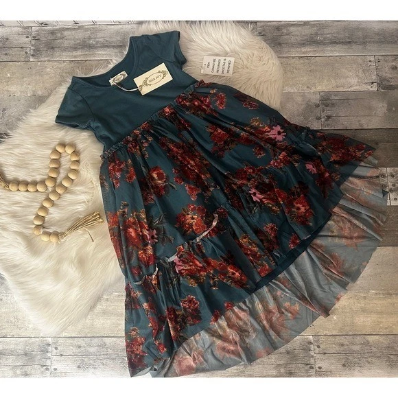 Haut Fille Joyfolie Taille 7 - Manches Courtes, Crème, Coton - Neuf Avec étiquettes