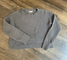 A ropostale Women's Knit Pullover Sweater Gray Long Sleeve Regular Size M