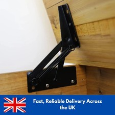 2X Cabinet Door Lift Up Hydraulic Gas Spring Lid Flap Stay Hinge Strut Support