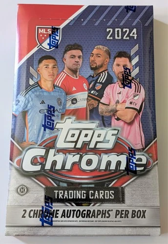 (FACTORY SEALED) 2024 TOPPS MLS CHROME SOCCER HOBBY BOX