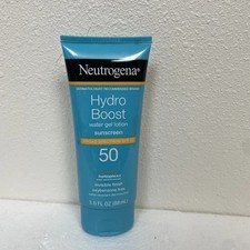 Neutrogena Moisturizing Gel Sunscreen Lotion for Face/Body SPF 50 3 oz Exp 02/26