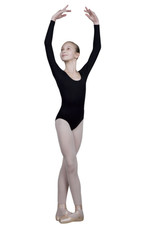 SANSHA FRANCE Mädchen Turnanzug Balletanzug Gymnastik, schwarz, 12 Jahre