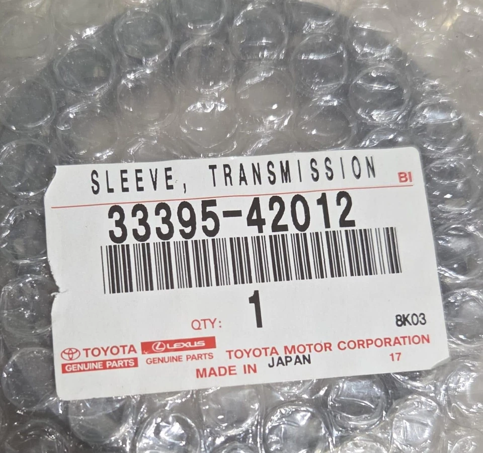 NEW GENUINE TOYOTA TRANSMISSION HUB SLEEVE 33395-42012 - Image 2 of 2