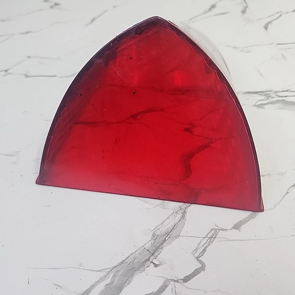 Lente de luz trasera roja Packard Senior Caribbean 1955 1956 solo dos reflectores OE usado Foto 4 de 4