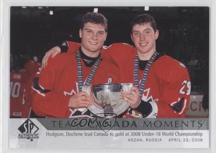2012-13 SP Authentic Team Canada Moments Cody Hodgson Matt Duchene #210 2l0