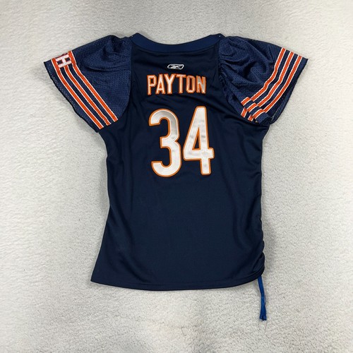 Camiseta deportiva de los Chicago Bears NFL Rhine Stone Gems #34 Walter Payton para mujer grande azul marino - Imagen 6 de 7
