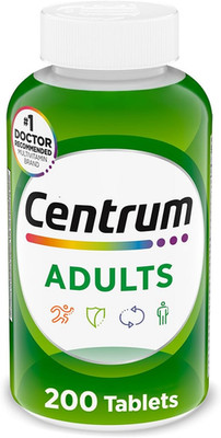 Centrum Adult Multivitamin/Multimineral Supplement with 200 Count (Pack of 1)