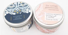 2x Margot Elena Lollia Cottage DREAM + HIMALAYAN SALT Candles 4oz Lot New