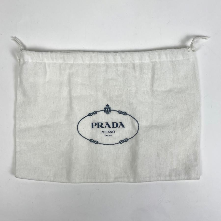 PRADA Diagram Chain Shoulder Bag Black Leather 21cm with Dust Bag #BS842 thumbnail 8