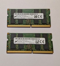 Micron 32GB 2 16GB DDR4-3200 PC4-25600 SO-DIMM Laptop RAM Kit