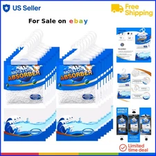 15 Pack Moisture Absorber Bags Fragrance Free Closet Dehumidifier Packets