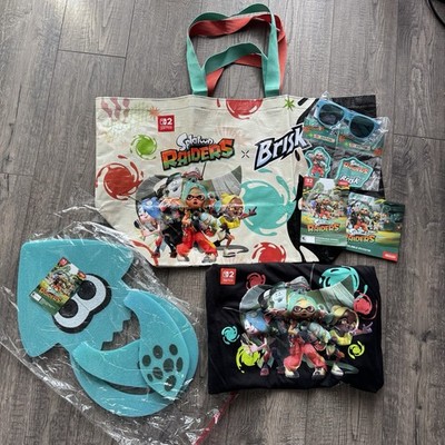 2026 SDCC Nintendo Splatoon Raiders T-Shirt Size XL, Bag, Hat, Sunglasses & More