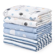 Receiving Blankets Boy Muslin Swaddle Blankets for Newborn
