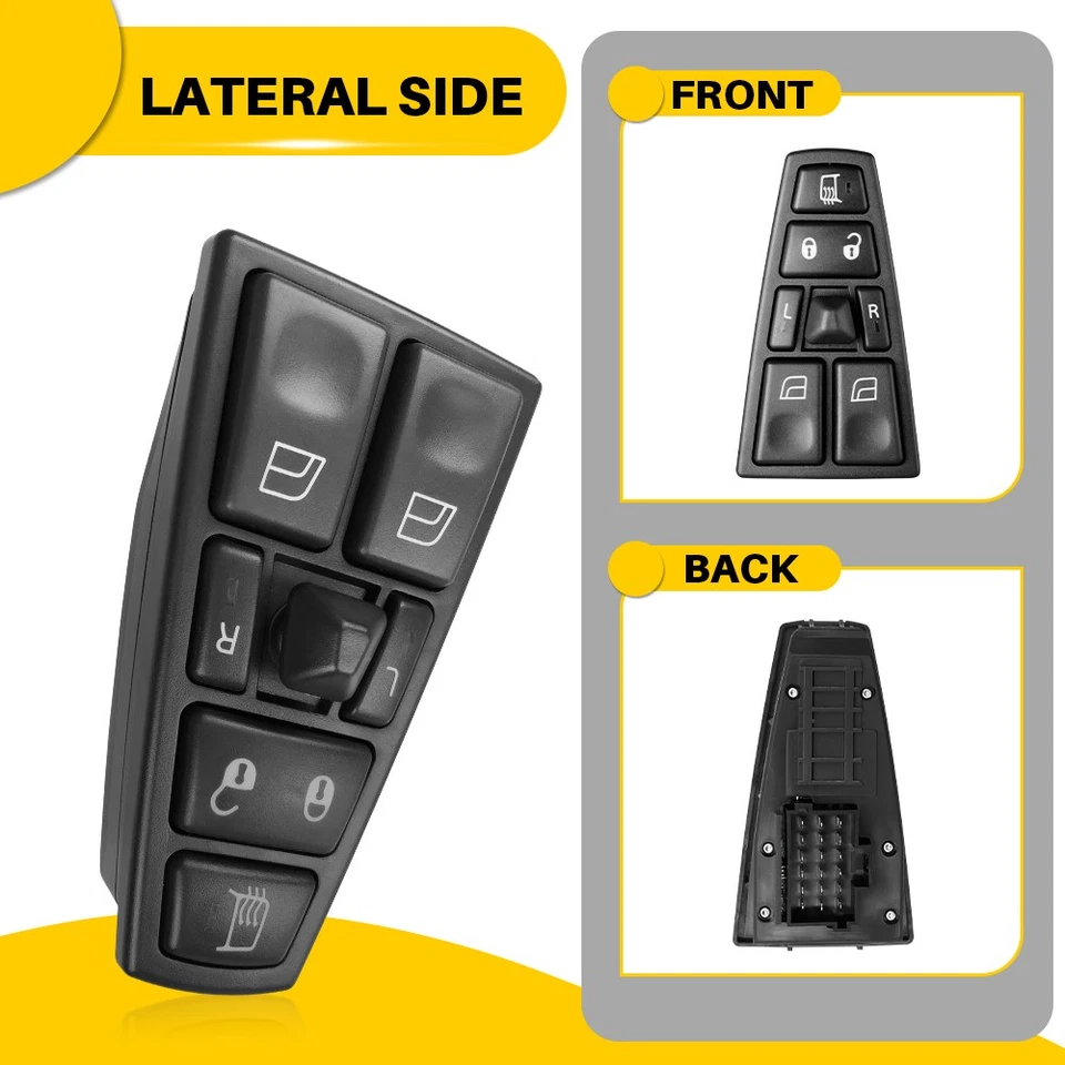 For 2004-2017 Volvo VNL 2004-2015 Volvo VHD Power Window Switch Front Left1-5x - Image 4 of 4