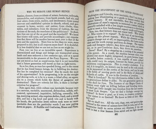 Why We Behave Like Human Beings GEORGE DORSEY 1920s Anthropology Book - Picture 10 of 10
