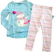 Cynthia Rowley Girls Snowman Top & Leggings B...