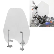 Clear Windshield w/ Bracket 41mm Clamps Fit For Harley Softail FXST 1988-2013