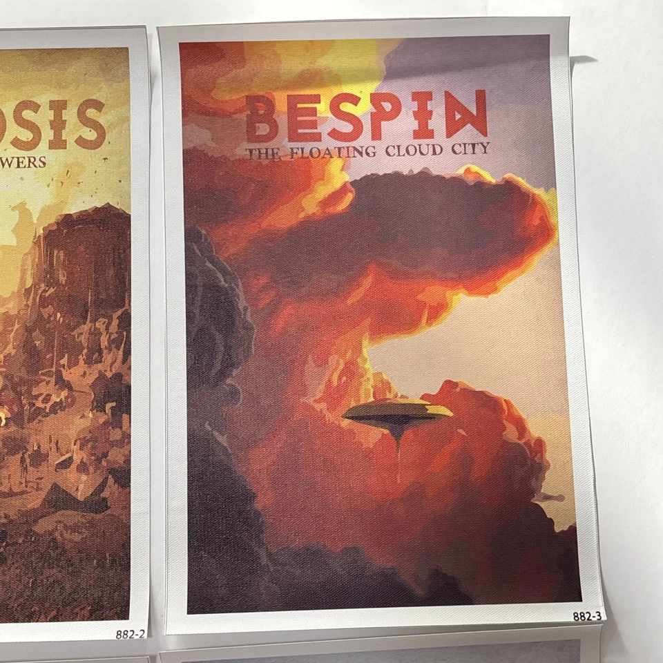 Lot Of 6 ✅ Star Wars Movie Locations Poster Wall Art Canvas Poster Print ✅8x12 - Image 4 of 4