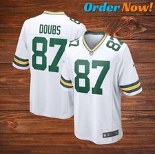 Romeo Doubs 87 Packers White Stitched Jersey " ALL SIZES "