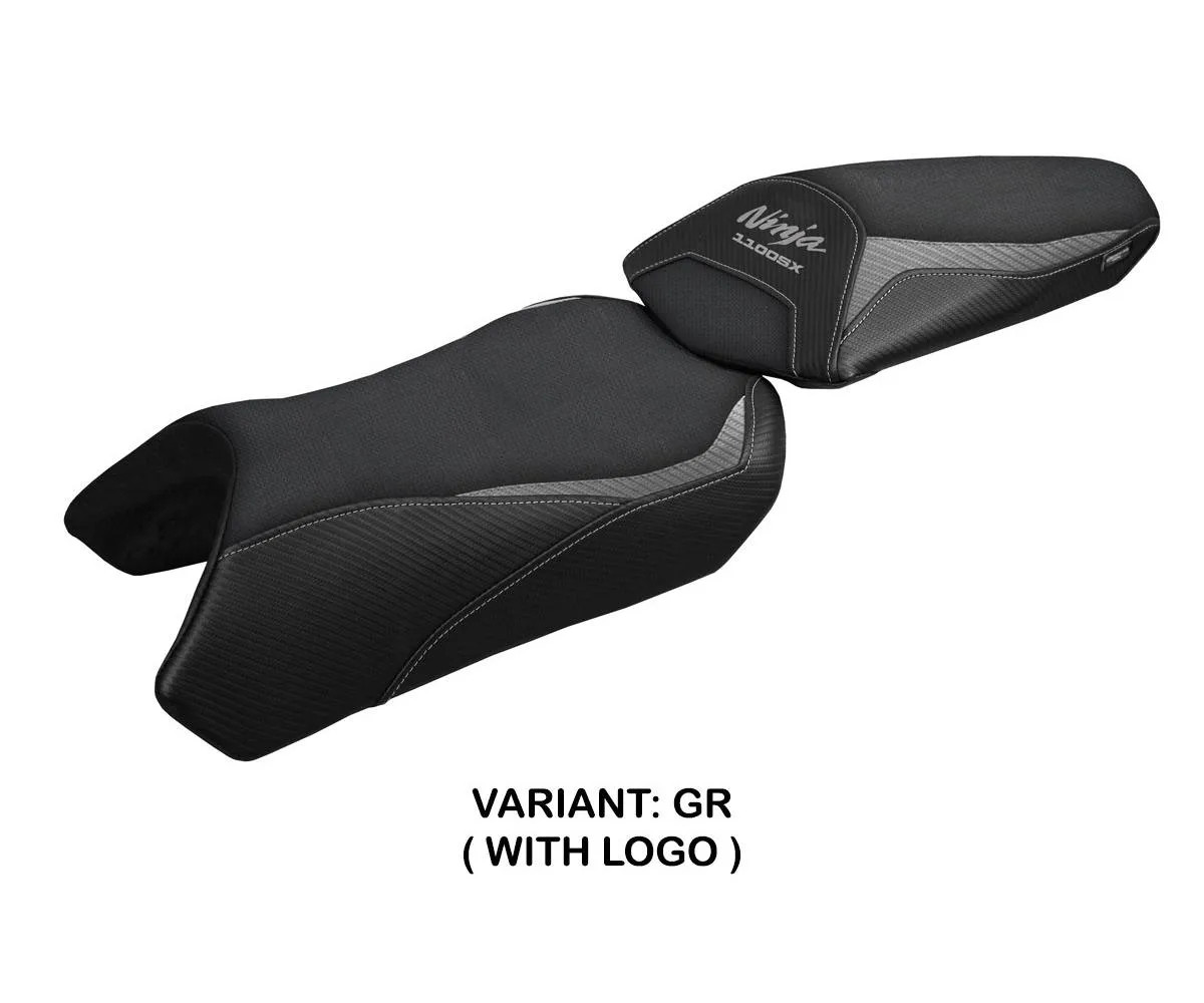 Seat cover Geisha Gray GR + logo Tpz compatible KAWASAKI NINJA 1100 SX 2025 2026