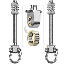 Heavy Duty Swing Hangers with Bearings - Set of 2 Stainless Steel 304 Hardwar...