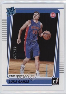 2021 Panini Donruss Rated Purple Press Proof /199 Luka Garza #214 Rookie RC 00gy