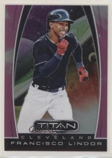 2019 Panini Chronicles Titan Pink Prizm 21/25 Francisco Lindor #16 o7m