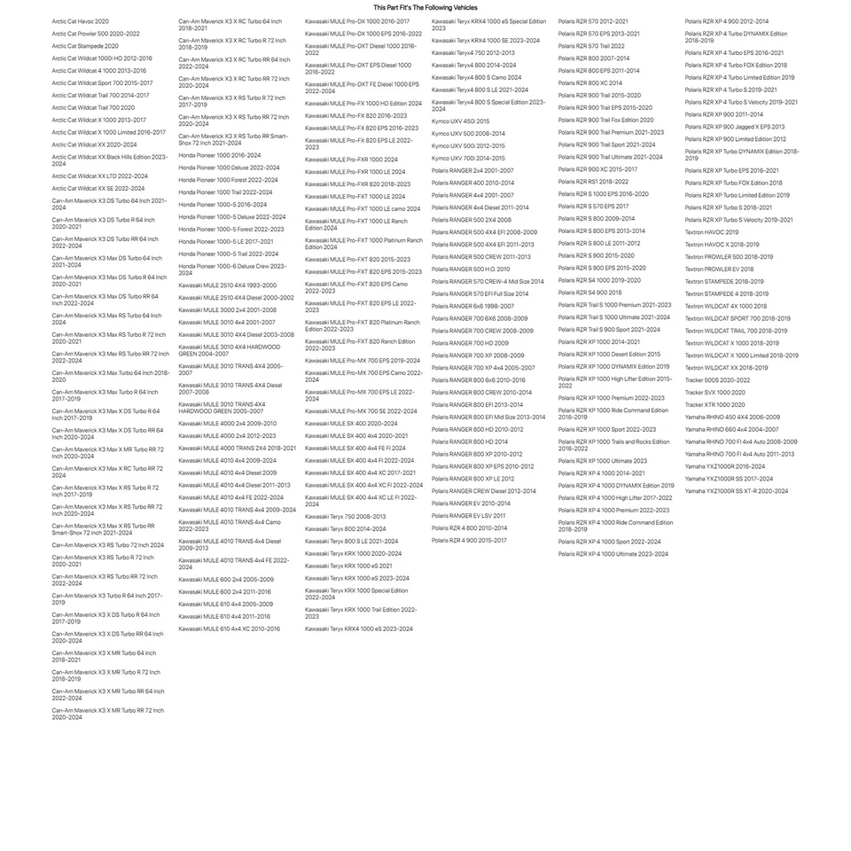 Tusk UTV Mirror Kit For KYMCO UXV 500i 2012-2015 Foto 4 de 4