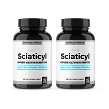 (2 Pack) Sciaticyl Advanced Support Capsules Nerve Health Pills (120 Capsules)