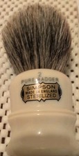Simpsons Duke D2 Pure Badger Shaving Brush Made In England New W/Box