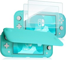 Flip Cover for Nintendo Switch Lite with 2 Pack Tempered Glass Screen Protectors
