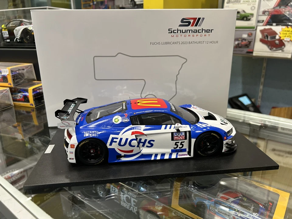 1:18 Audi R8 GT3 EVO II #55 Fuchs 2023 Bathurst 12 Hour *Damaged Box* - Image 4 of 4