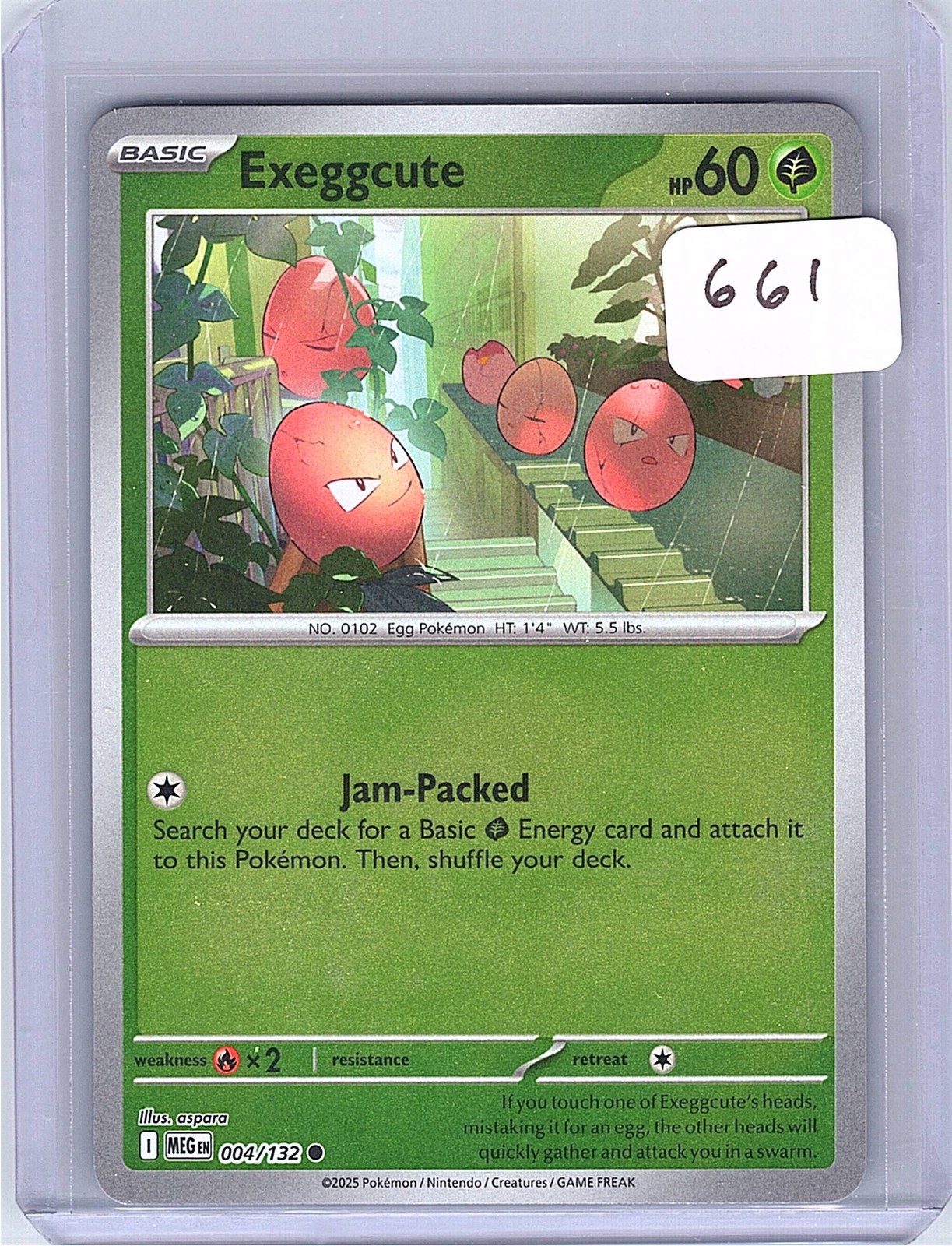 Exeggcute Reverse Holo Common ME01: Mega Evolution 004/132 NM