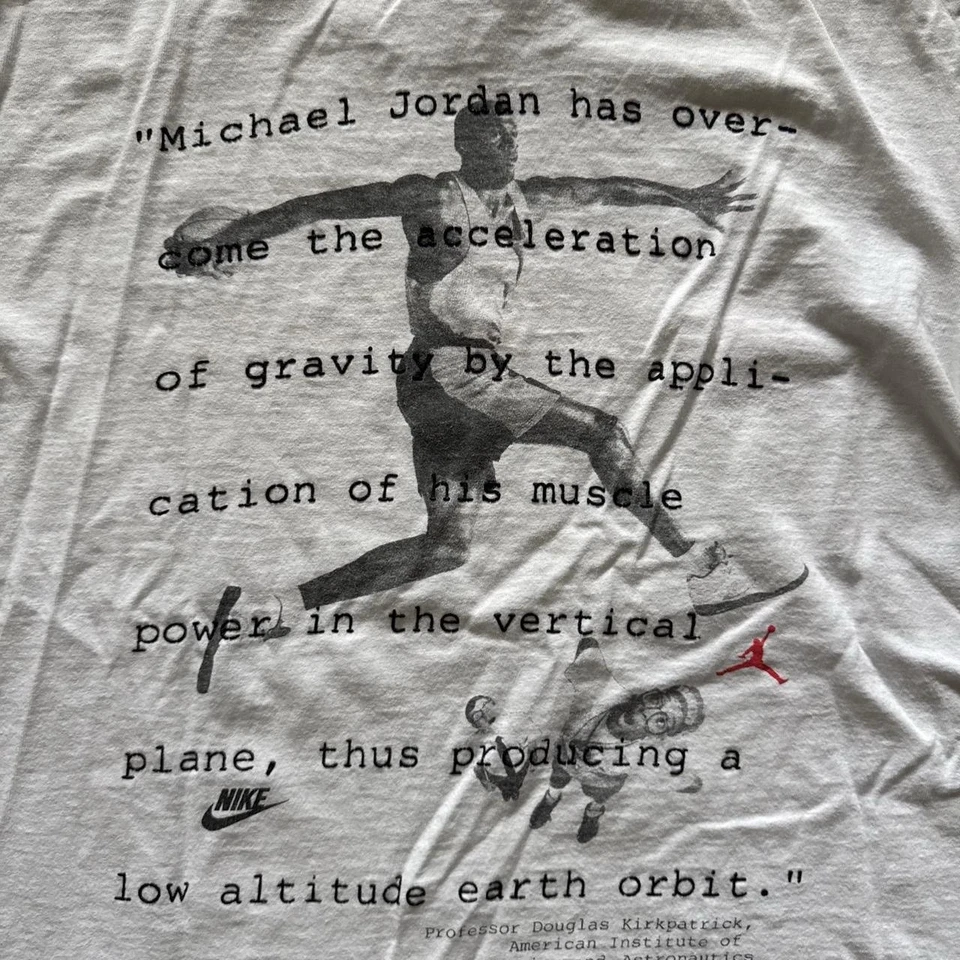 Vintage "¿Sabes?" Camiseta Nike Michael Jordan X Spike Lee Años 90 Talla M  Foto 4 de 4