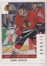 2002 ITG Be A Player Memorabilia Ruby 103/200 Shawn Thornton #291 Rookie RC 1s8